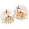 Give Thanks Grateful Watercolor Pumpkin Round Easel Sign, 2 Asstd. #37410