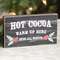 Hot Cocoa Warm Up Here Distressed Wooden Block Sign 37452;