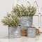 Galvanized Oval Wall Planters, 3/Set 15579;