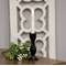 Carved Hourglass Taper Holder, 6.25" 15585B;