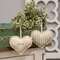 Love & Stripe Fabric Heart Ornament, 2 Asstd. 15643;