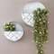 Whitewashed Galvanized Fleur De Lis Wall Pockets, 2/Set 15688AB;