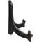 Long Oval Plate Stand - BLACK;