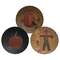 Scarecrow & Pumpkins Plate - 3 asst