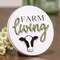 Farm Living Round Easel Sign