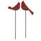 Family & Peace Cardinal Wooden Plant Stake, 2 Asstd. #37221