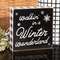 Walkin In A Winter Wonderland Buffalo Plaid Box Sign 37243;