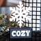 Wooden Snowflake on "Cozy" Base 37322;