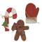 Candy Cane, Mitten, or Gingerbread Wooden Sitter, 3 Asstd.