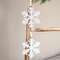 Distressed Beaded Wooden 6 Point Snowflake Hanger, 2 Asstd. 37373