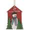 Joy to the World Snowman & Trees Wooden Ornament