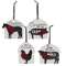 Farm Animal Barn Ornament, 4 Asstd.