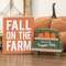 Fall on the Farm Box Sign with Pumpkin Patch Truck Sitter, 2/Set 37548;