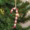 Mini Wooden Bead Candy Cane Ornament 37565