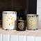 Distressed Metal Snowflake Buckets, 3/Set 70140;