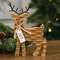 Woodland Brown Basketweave Deer Wood Sitter 91151 and 91150;