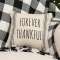 Forever Thankful Striped Natural Pillow 15554