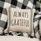 Always Grateful Striped Natural Pillow 15555;