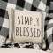 Simply Blessed Striped Natural Pillow 15557