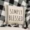 Simply Blessed Striped Natural Pillow 15557;