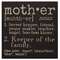 Definition Sign - MOTHER;