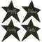 Black Star Magnets - 4/bag