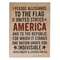 Pledge of Allegiance Box Sign