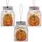 Happy Fall Mason Jar Ornaments 3/Asst