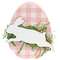 Hopping Bunny Pink Plaid Egg Sitter