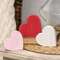 Distressed Wooden Heart Bundle, 3/Set 37652;