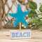 Starfish on "Beach" Wooden Sitter 37688;