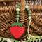 Wooden Beaded Strawberry Ornament 37696;