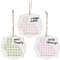 Layered Buffalo Check Easter Bunny Blessings Ornament, 3 Asstd.