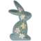 Wooden Floral Bunny Tray #37740