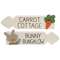 Carrot Cottage Bunny Bungalow Arrow Sitter, 2 Asstd.