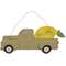 Distressed Hanging Green Wooden Lemon Truck