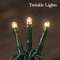 Twinkle Lights - Super Bright Teeny Bulbs - Green Cord #HL1402