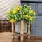 Mini Cement Planter in Birch Frame QX19313;