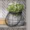 Small Glass Jar In Black Metal Carrier QX19355;