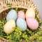 6/Set, Pastel Mottled Easter Eggs in Bag #18398