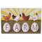 Retro Chickens on "Farm" Eggs Box Sign