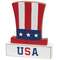 Wooden USA Uncle Sam Hat Sitter