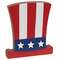 Wooden Uncle Sam Hat Block Sitter