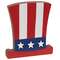 Wooden Uncle Sam Hat Block Sitter #37658