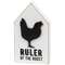 Ruler of the Rooster Wooden Block Sitter