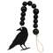 Wooden Beaded Crow Ornament