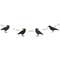 Wooden Beaded Crow Mini Garland