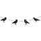 Wooden Beaded Crow Mini Garland #37682