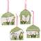 Spring Barn Animal & Tulip Layered Ornament, 4 Asstd.
