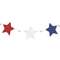 Wooden Americana Stars & Beads Mini Garland